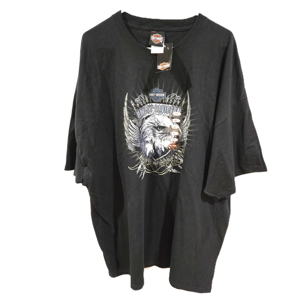 Harley Davidson Motorcycles Sz 4XL Mens Bald Eagle Graphic T-Shirt